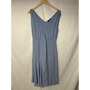 The Kooples Paris Midi Wrap Dress Women's Blue, Size 3, Made in PARIS